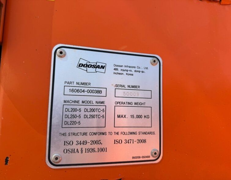 DOOSAN  DL200-5 **WHEEL LOADER**